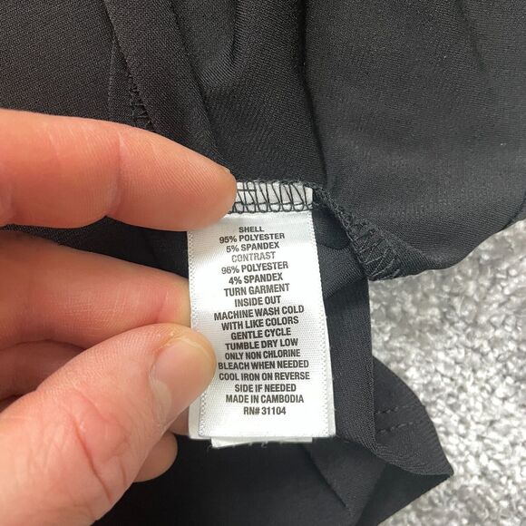 New Directions Blouse shirt womens XXL 2XL Black Long Sleeve Roll Henley New NWT - Picture 8 of 13